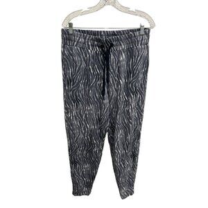 Tommy Bahama Pull On Sea Mist Zesty Zebra Jogger Pants Sz Medium Lounge Active